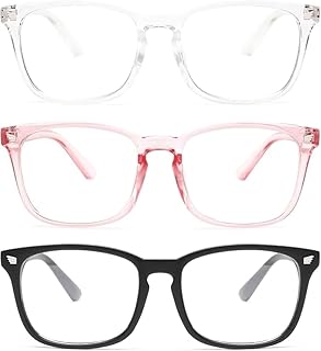Gaoye Blue Light Glasses Blue Light Blocking Glasses for Women Men Computer Screen Filter Anti Eyestrain Glare UV Gaming Glasses Lightweight Eyeglasses Non-Prescription