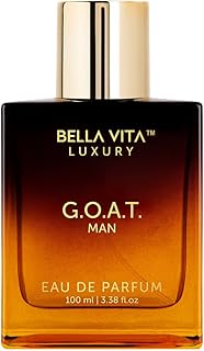 Bellavita Luxury G.O.A.T. Eau de Parfum | Citrus, Woody Scent profile with Bergamot, Lavender, and Pepper Top notes | 100 ml | Perfume for Men | Best gift for Valentine's Day