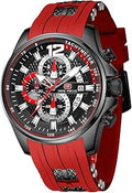 Men Watch Casual Fashion Wrist Watches (Chronograph/Waterproof/Luminous/Calendar) Silicon Band Quartz Watches for Men