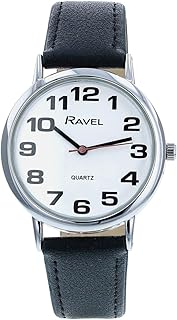 R0105 Big Numbers Analog Quartz Watch for Men and Women