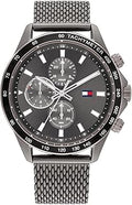 Analogue Multifunction Quartz Watch for Men with Gunmetal Stainless Steel Mesh Bracelet - 1792019