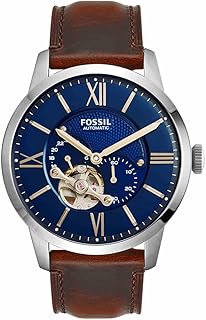 Fossil Townsman Watch for Men, Mechanical Automatic Movement with Stainless Steel or Leather Strap