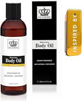 Perfume Inspired Body Oil 200ml – Million Scent Inspired by One Million – For Men & Unisex Fragrance – 100% Natural Ingredients – Vegan Moisturising Oil for Body, Hair & Stretch Marks