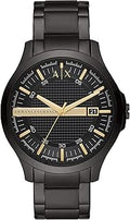 Armani Exchange Watch for Men, Quartz Three Hand Date Movement and 46mm Case Size with Stainless Steel Strap