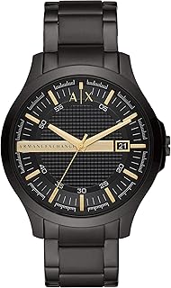 Armani Exchange Watch for Men, Quartz Three Hand Date Movement and 46mm Case Size with Stainless Steel Strap