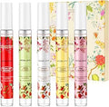 Perfume for Women, 5 Pack10ml Perfumes Samples Set, Mini Travel Size Fragrance Set, Long Lasting Floral Parfum, Hair & Body Perfume Spray, Christmas Mothers Day Gifts for Woman