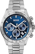 Men's 43 mm Chronograph Quartz Watch Hero Collection with Stainless Steel Bracelet Link or Mesh, Date Function, 3 Sub-Dials, 5ATM Water Resistant