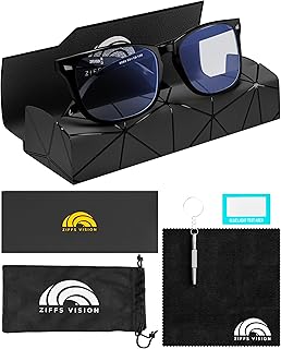 Ziffs Vision® Blue Light Blocking Glasses - Gaming Glasses - Premium Magnetic case & Accessories - Blue Light Glasses Women & Men - British Brand…