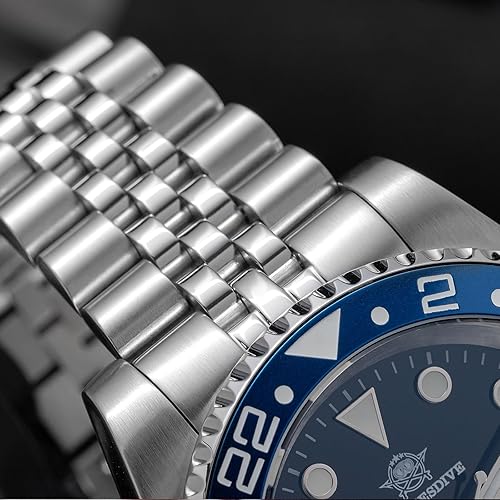 ADDIESDIVE AD2050 GMT Watch Swiss Ronda 20Bar Waterproof