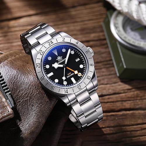 ADDIESDIVE 39mm Quartz GMT Watch 20Bar Waterproof Men