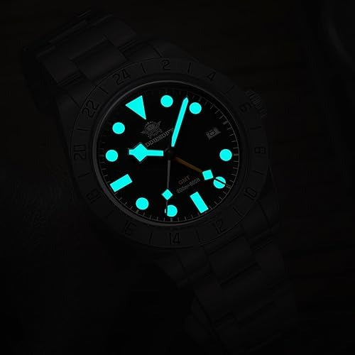 ADDIESDIVE 39mm Quartz GMT Watch 20Bar Waterproof Men