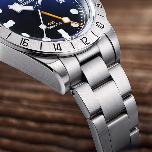 ADDIESDIVE 39mm Quartz GMT Watch 20Bar Waterproof Men