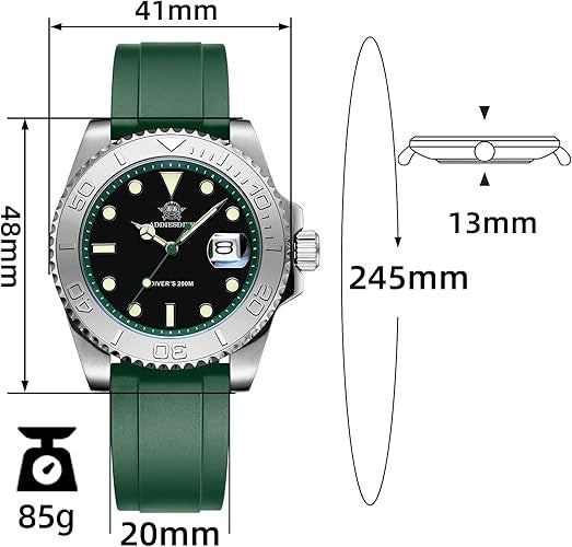 ADDIESDIVE AD2040 Diver Watch 41mm 200M Waterproof