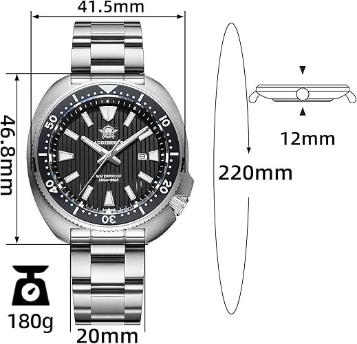 ADDIESDIVE 200M Diving Watch Sapphire Quartz Men’s Watch