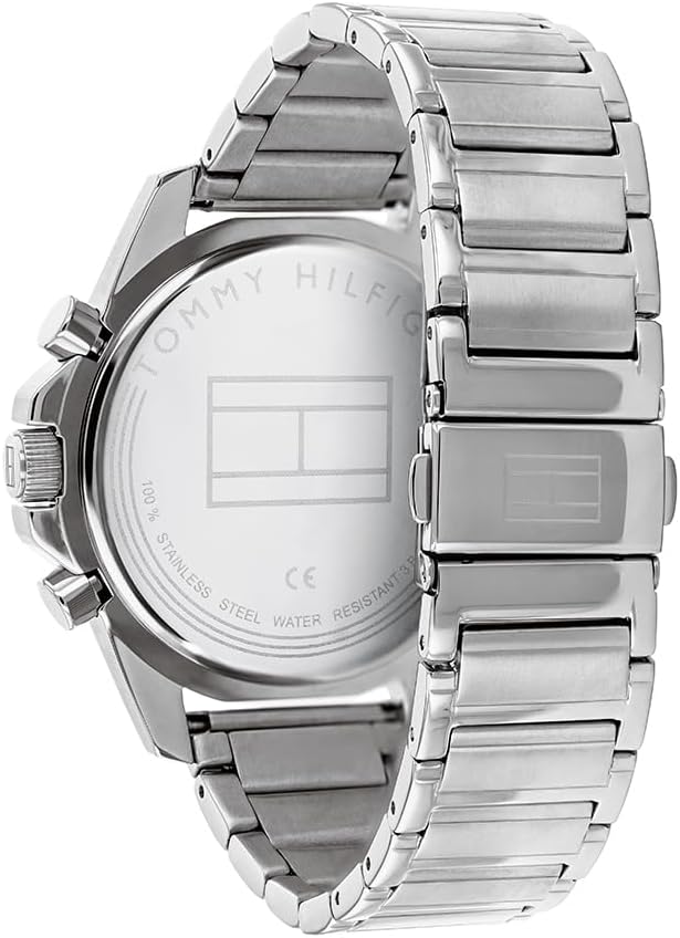 Analogue Multifunction Quartz Watch for Men with Stainless Steel Bracelet or Silicone Strap