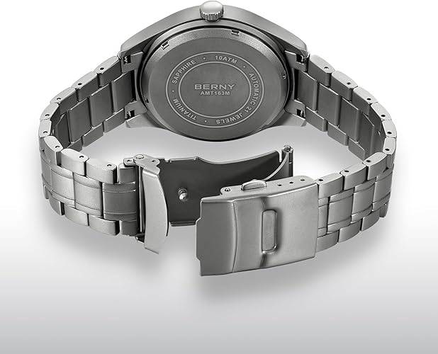 BERNY Titanium Field Watch Men VH31 Sapphire Crystal