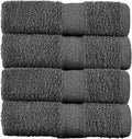 SweetNeedle 4-Piece Bath Towel Set – 100% Cotton, Quick Dry, Highly Absorbent, 70x140 cm, Charcoal