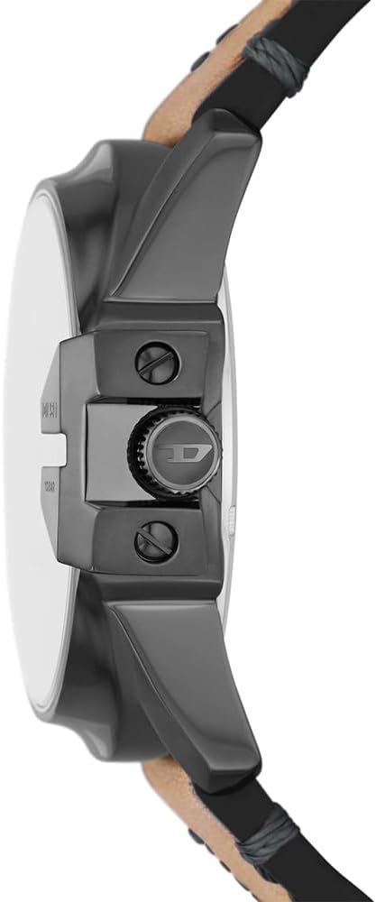 Master Chief Series Watch for Men, Three Hand Date Movement with Stainless Steel or Leather Strap