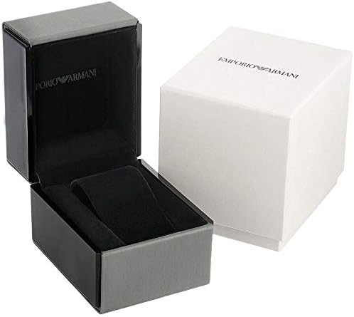 Emporio Armani Watch for Men, Quartz 2 sub dial Chronograph Movement and 43mm Case Size with Leather Strap