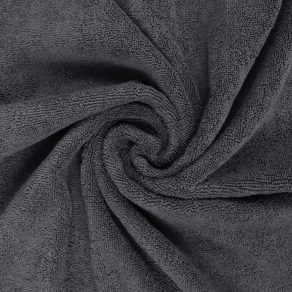Utopia Towels 4 Piece Bath Towels Set – 100% Ring Spun Cotton Quick Dry Absorbent Grey Towels 69x137cm