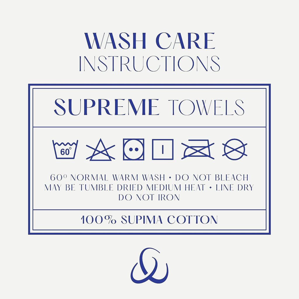 Christy Supreme Hygro 6 Piece Towel Set – 100% Supima Cotton, Ultra Soft, Super Absorbent, 650 GSM, Mocha Brown