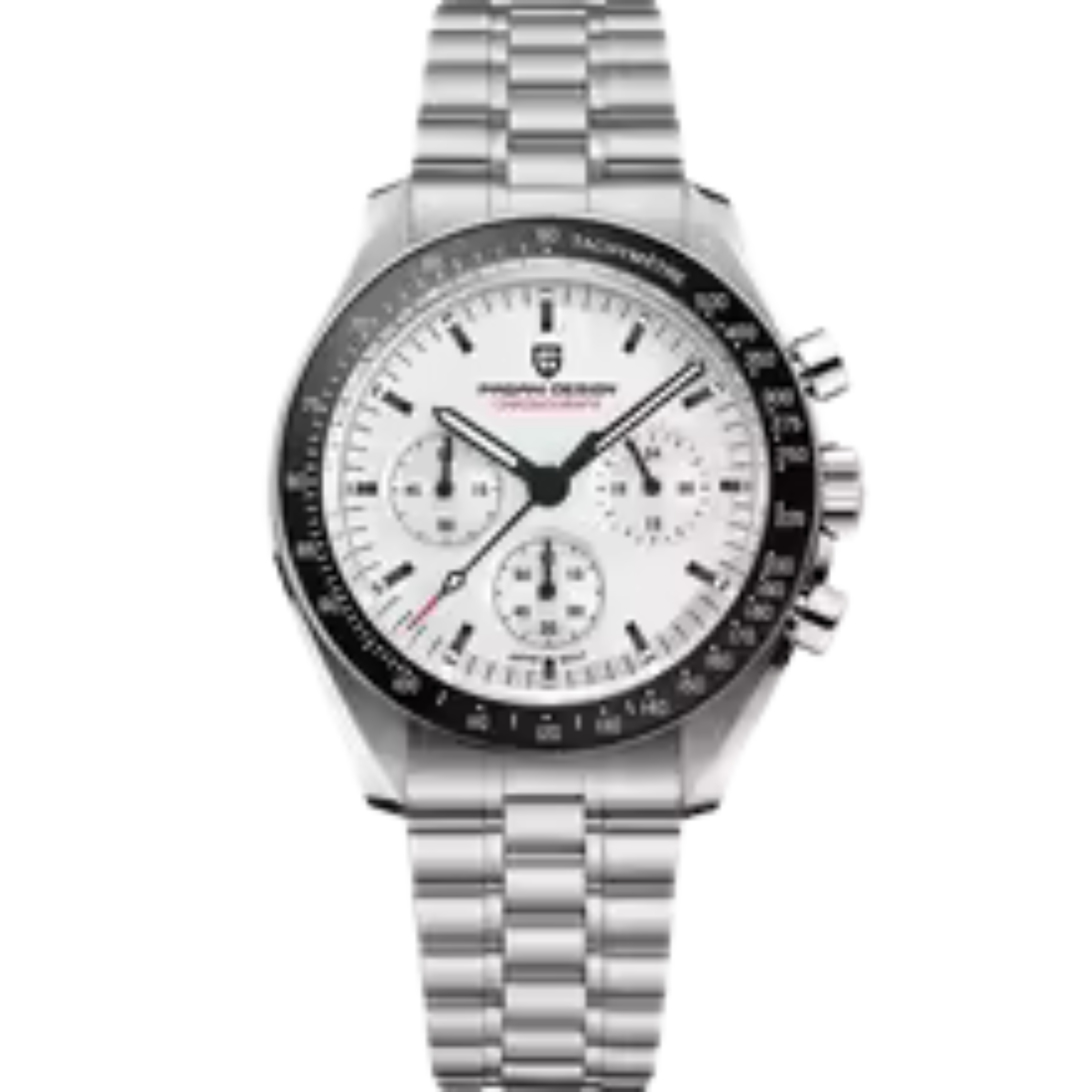 Pagani Design Moon Watch Men's Quartz Chronograph – Luxury Stainless Steel Sports Wristwatch