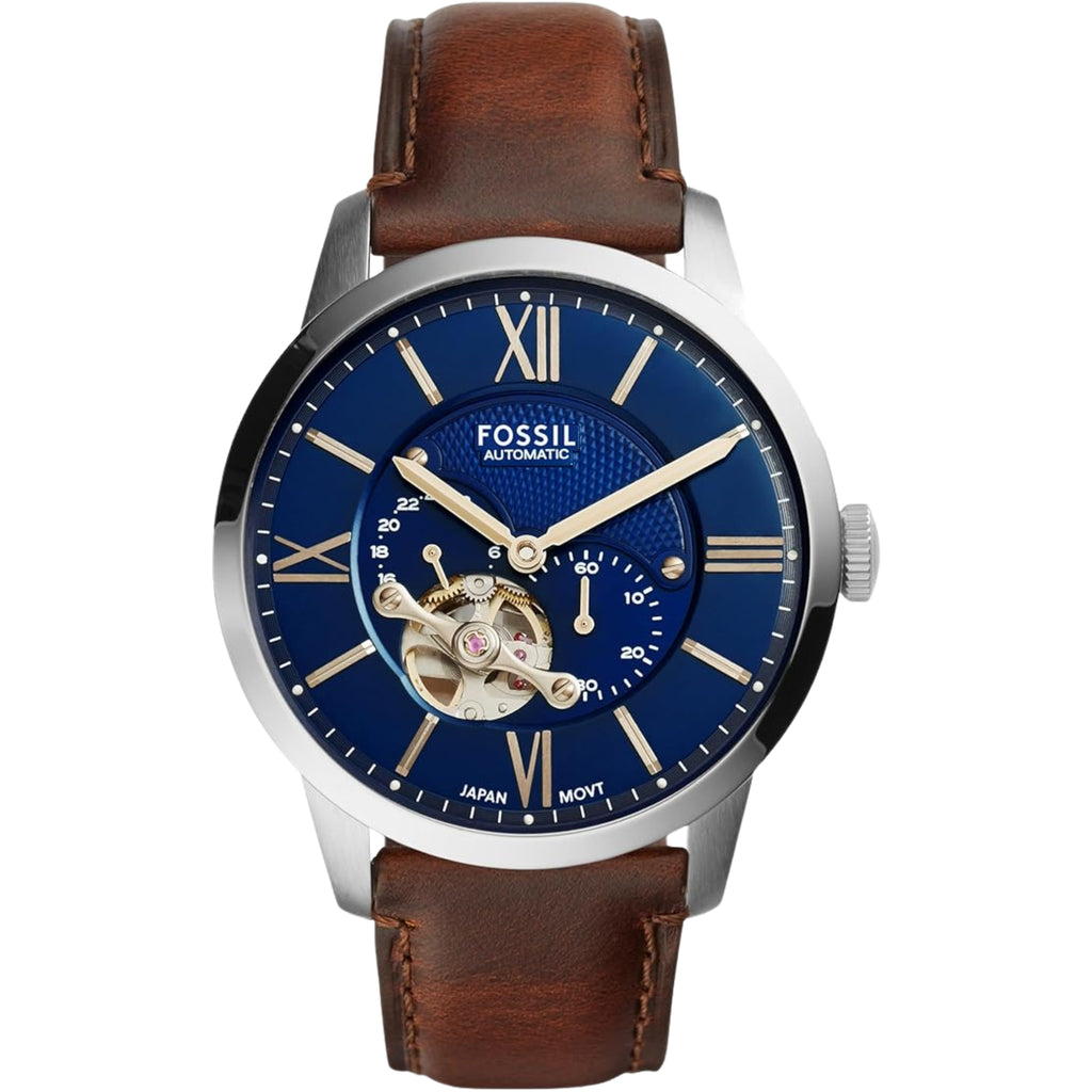 Fossil Townsman Watch for Men, Mechanical Automatic Movement with Stainless Steel or Leather Strap