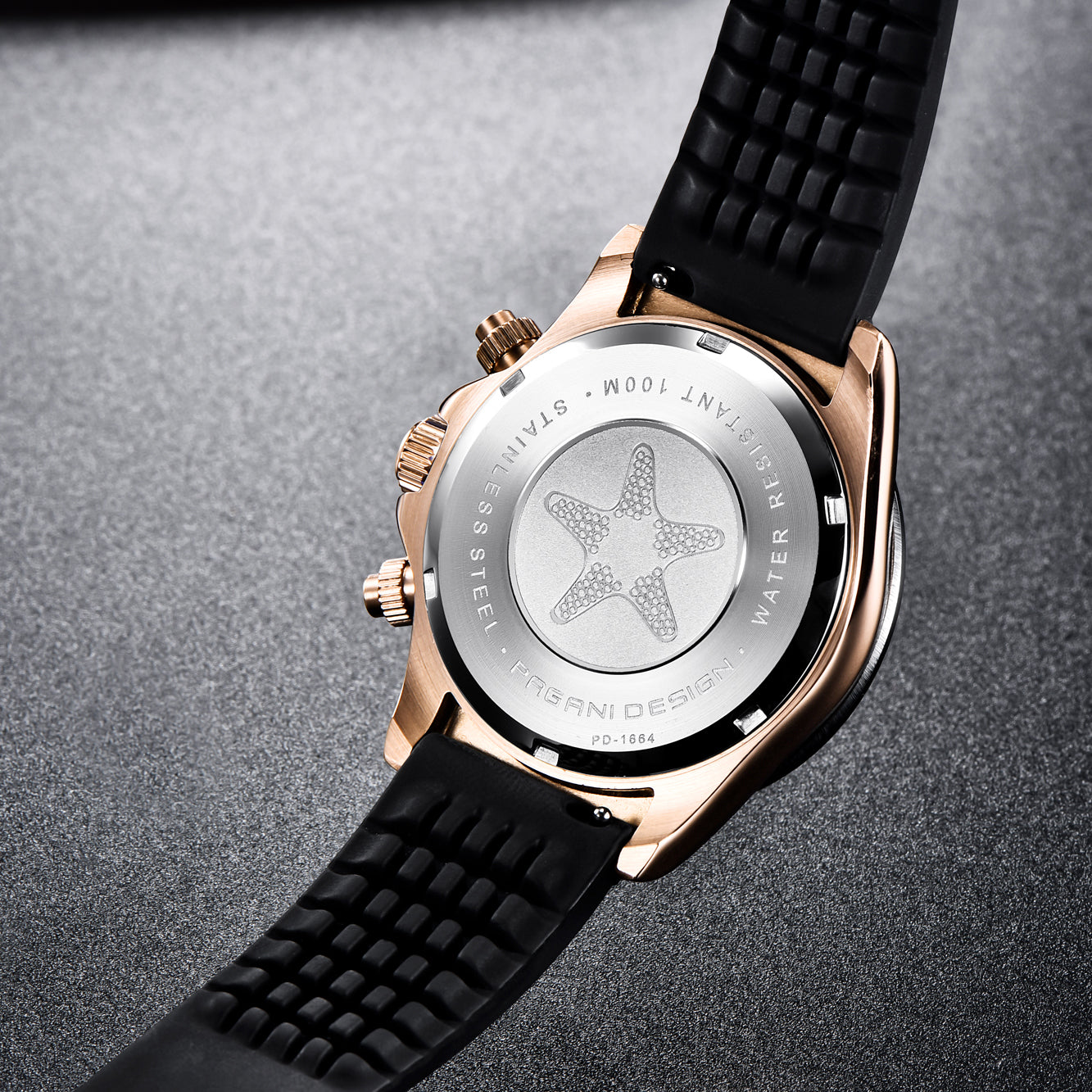 Pagani Design Moon Watch Men's Quartz Chronograph – Luxury Stainless Steel Sports Wristwatch