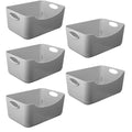KEPLIN 5Pack Storage Baskets BPA-Free Dishwasher Safe Kitchen Organiser
