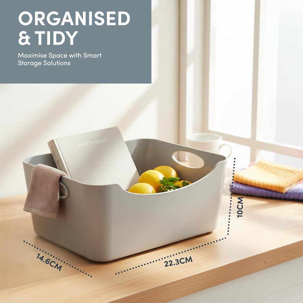 KEPLIN 5Pack Storage Baskets BPA-Free Dishwasher Safe Kitchen Organiser
