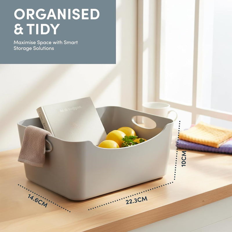 KEPLIN 5Pack Storage Baskets BPA-Free Dishwasher Safe Kitchen Organiser