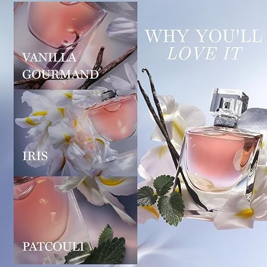 Lancôme La Vie Est Belle Full-Size Eau de Parfum, Alluring Vanilla Accord, Luxury Floral Gourmand Fragrance with Iris, Iconic Floral Sweet Feminine Perfume for Her