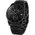 Mens Watches Fashion Minimalist Business Heavy Duty Stainless Steel Waterproof Chronograph Quartz Watch with Auto Date