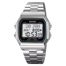 2113 Men's Islamic Prayer Watch – Azan Alarm, Qibla Compass, Hijri Calendar & Digital Sports Wristwatch with Backlight
