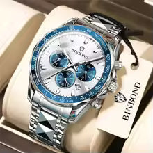 Luxury Men's Blue Dial Watch – Fashion Business Wristwatch for Men | Elegant Gift Timepiece