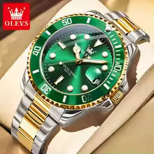 5885 Men's Watch – Waterproof Stainless Steel Wristwatch with Automatic Date Display | Luxury Business Watch for Men