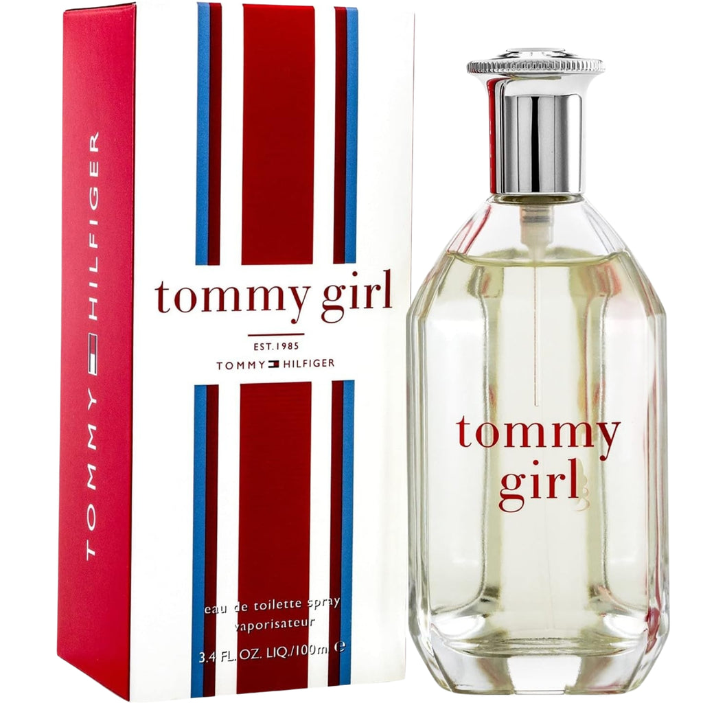 Tommy Hilfiger – Tommy Girl Eau de Toilette 100 ml – Perfume for Women – Very Fresh Floral Fragrance with Fruity Notes – Transparent Glass Bottle