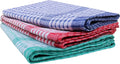 10-Pack Heavy Duty Cotton Kitchen Tea Towels – Checked, Absorbent, Durable, Lint-Free, Professional Grade