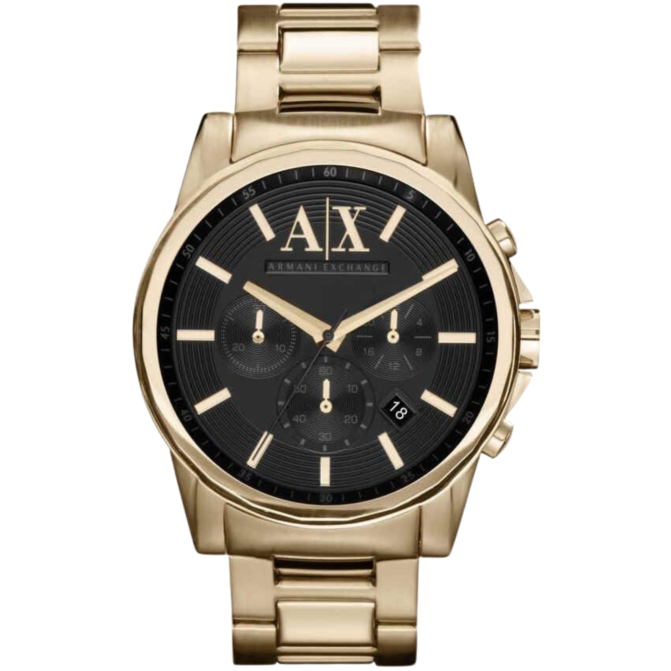 Watch For Men, Chronograph Movement and 45mm Case Size with Stainless steel, Leather or Silicone strap