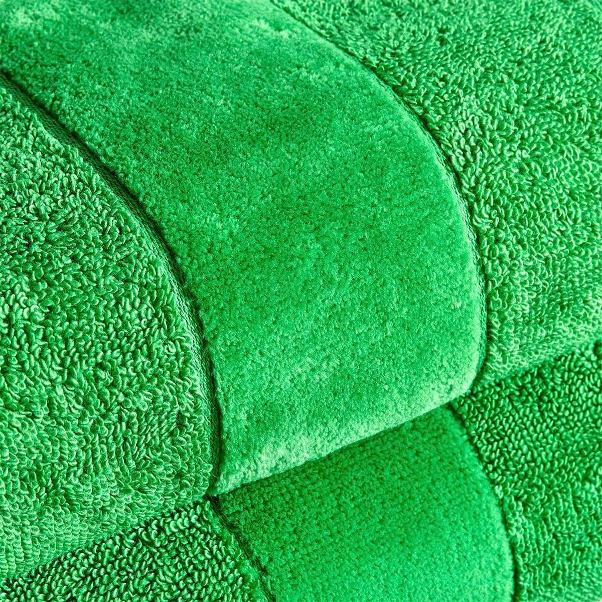 Christy Prism 2-Piece Bath Towel Set – 100% Turkish Cotton, Super Soft, Quick Dry, Absinthe Green