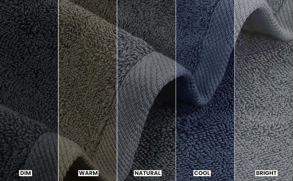 Utopia Towels 4 Piece Bath Towels Set – 100% Ring Spun Cotton Quick Dry Absorbent Grey Towels 69x137cm