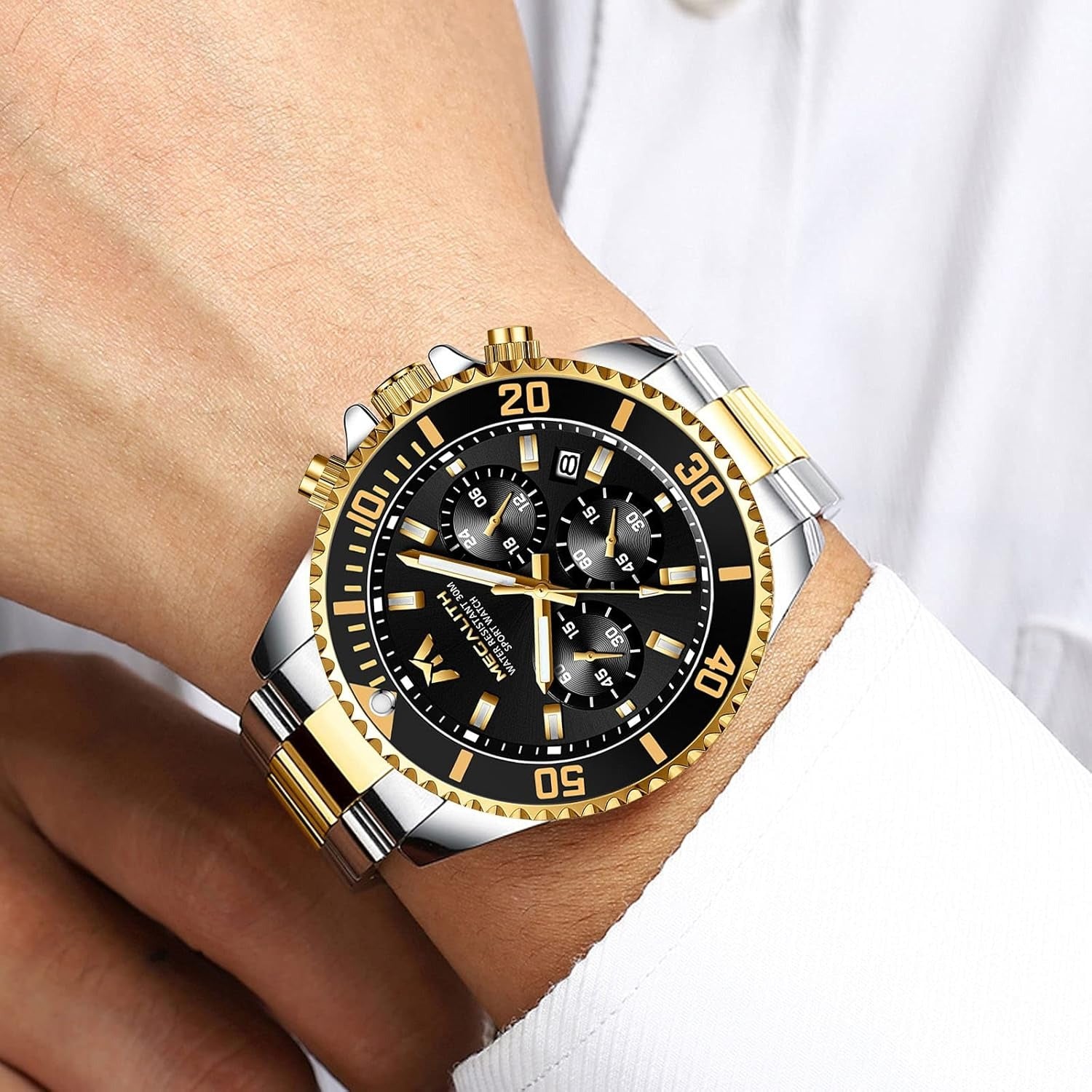 Mens Watches Military Watch Analog Quartz Watches for Men Waterproof Men's Wrist Watch with Date Nylon Band Army Tactical Sportswatch